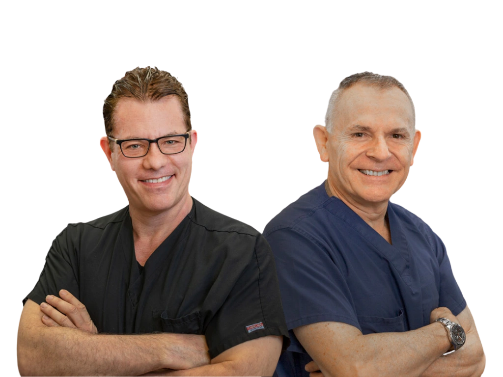 Two doctors standing side by side