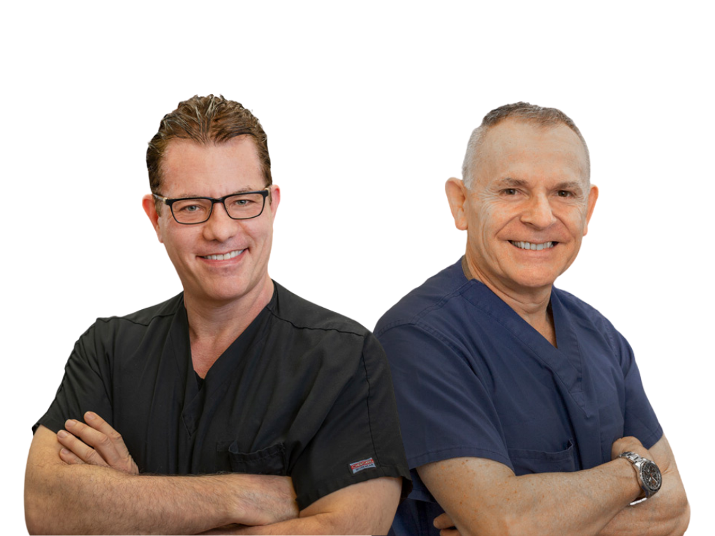 Two doctors standing side by side